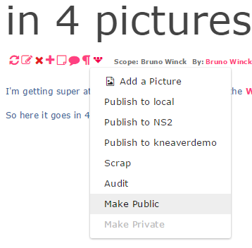 Publish from Kneaver to WordPress in 4 pictures